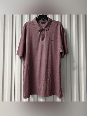 Travis Mathew Men's Golf Polo Shirt - Dusty Mauve